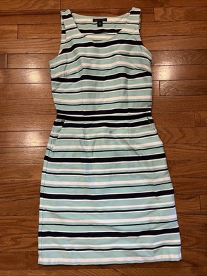 tommy hilfiger green striped dress Mint Sleeveless Women XS Sheath Pockets Floral Maternity Dresses