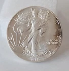 1987 Walking Liberty American Silver Eagle 1 oz Silver Coin