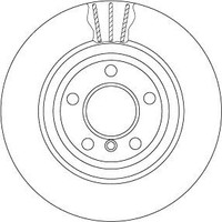 2 X Bremsscheibe TRW DF6617S FüR BMW 5Er 5Er Touring