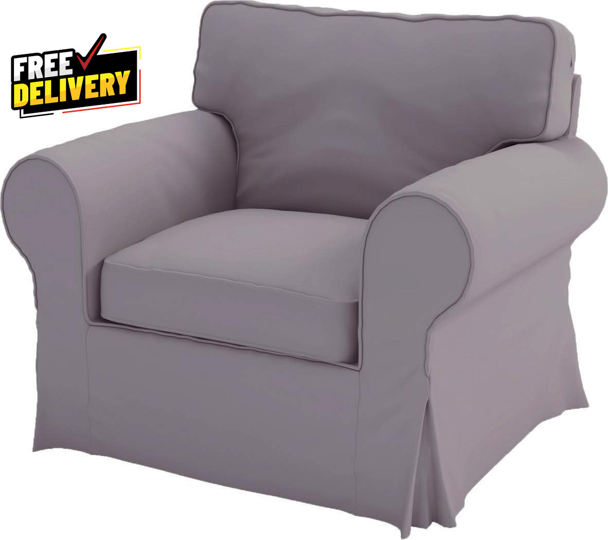 Slipcover Replacement Cover Only Light Gray
