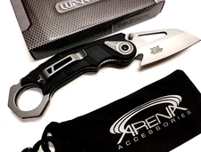 Karambit Front Flipper Wharncliffe Blade Spring Assisted Pocket Knife w/Gut Hook