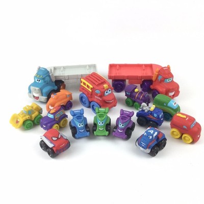 2000s Tonka Chuck Friends Soft Race Cars Marvel Semi Truck Hauler Trains Toys