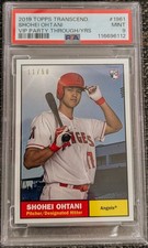 2019 TOPPS TRANSCENDENT VIP PARTY SHOHEI OHTANI RC 1961 SSP /50 PSA 9 MINT