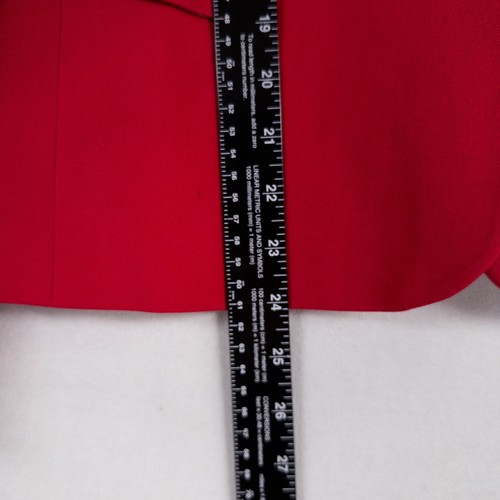 Brooks Brothers roter Fleece Blazer Jacke Damen Größe 8 rot gold Knopfleiste - Bild 7 von 9