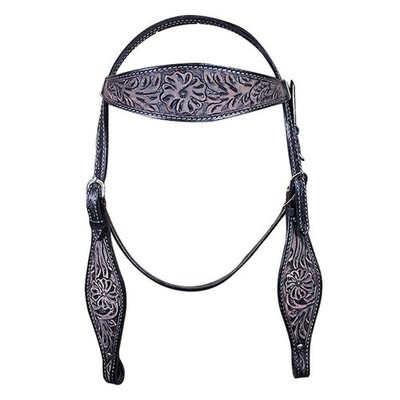 C-O-HS Hilason Western Horse Headstall Bridle American Leather Rustic Vintage