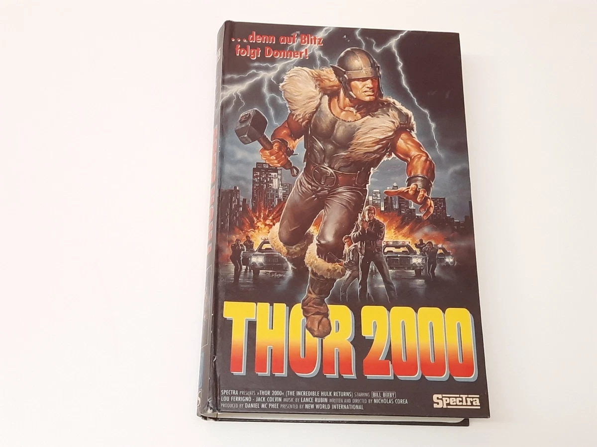 Thor 2000 Uncut VHS German PAL Video Hartbox Die Rückkehr des unheimlichen Hulk