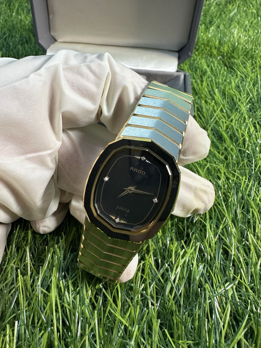 ORIGINAL RADO JUBILE SLIM UNISEX WATCH TWO-TONE 80s SWISS RARE