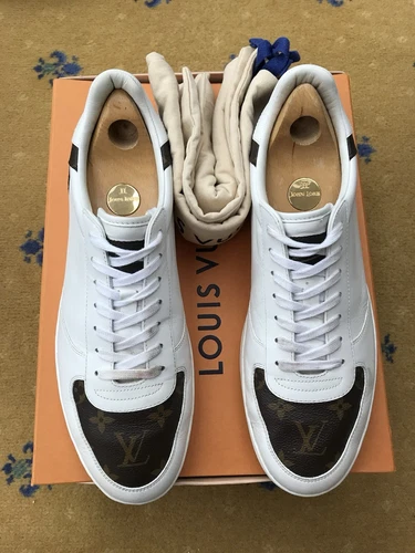 LOUIS VUITTON TRAINER Louis Vuitton Scarpe da Ginnastica Sneaker Rivoli Monogram Marrone Uomo UK 9.5 US 10.5