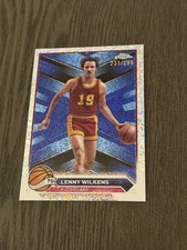 2023-24 Topps Chrome Speckle Refractor /299 25 LENNY WILKENS Basketball Card HOF