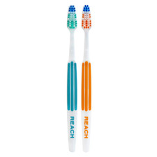 REACH Advanced Design Toothbrushes, Soft, 2-Count Pack of 6 Soft Toothbrush