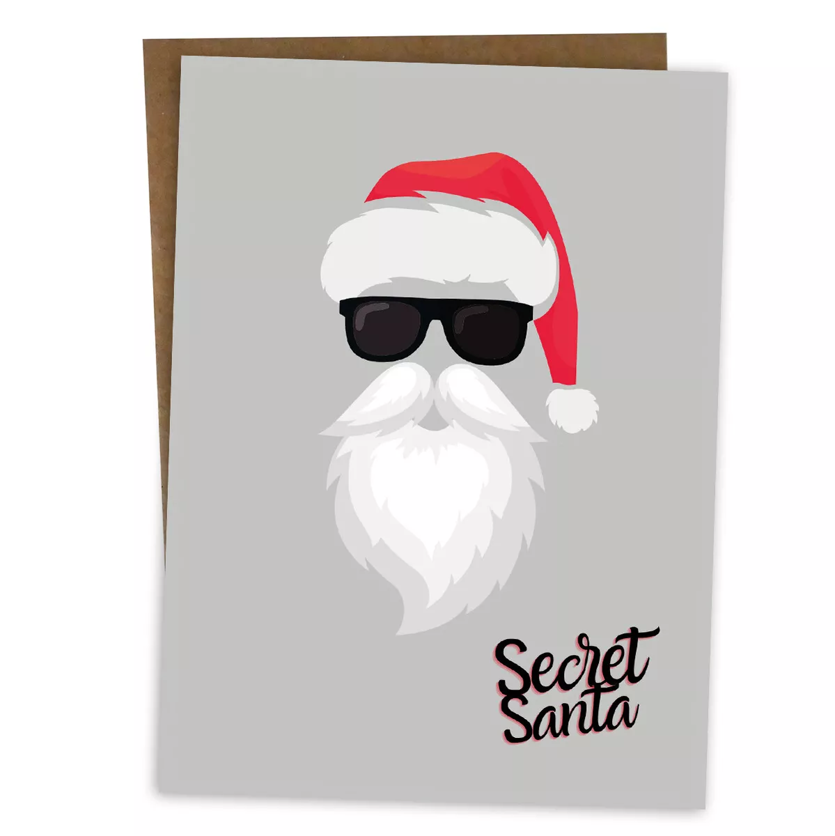 Secret Santa Card, Funny Secret Santa Gifts Ideas, Xmas Cards Christmas