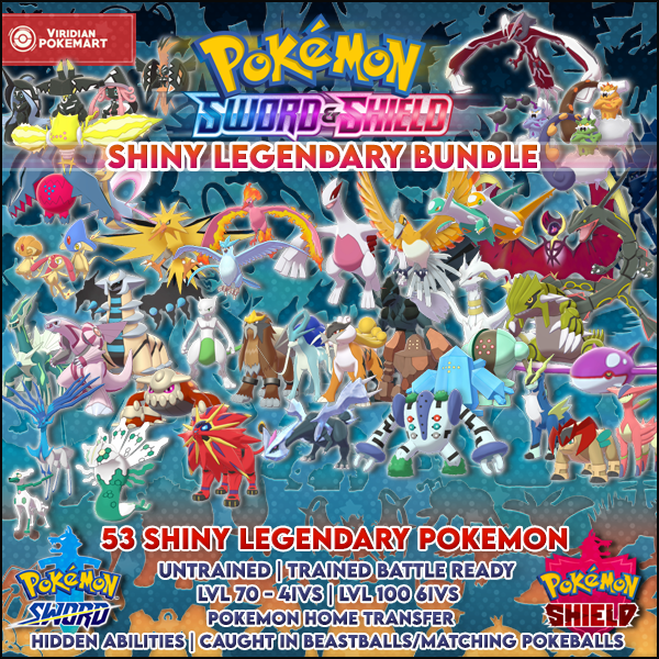 Pokemon Sword & Shield Complete Living Dex • Competitive • 6IVs • Onli