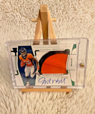 2021 Panini National Treasures Green /33 Javonte Williams #RMS-JAW Auto RC Patch