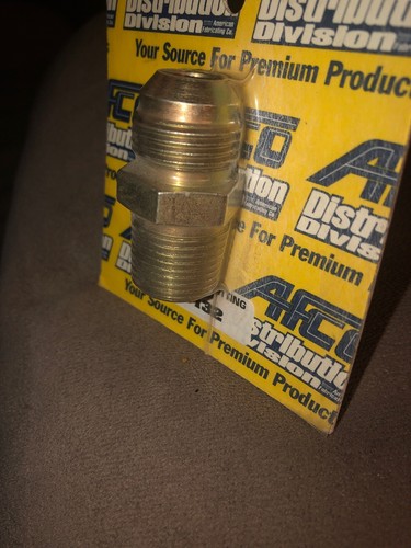 NEW AFCO 37132 TC Style Power Steering Pump Adapter Fitting, 1/2 Inch NPT / 10AN - Foto 8 di 10