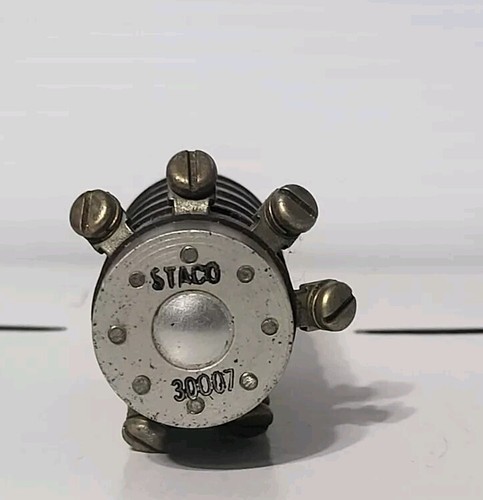 Aero Aviation Aerospace Staco Energy Typ 30007 variabler Schaltknopf 1961 Vintage - Bild 2 von 7