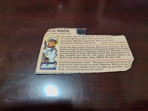 Vintage GI Joe File Cards, You pick, finish Your Collection! - Picture 160 of 217