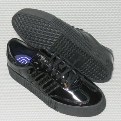 womens black patent leather tennis shoes