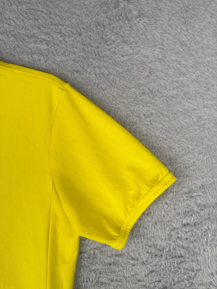 Camiseta deportiva de ciclismo Nashbar vintage para adultos pequeña amarilla 1/2 cremallera manga corta polietileno Foto 2 de 4