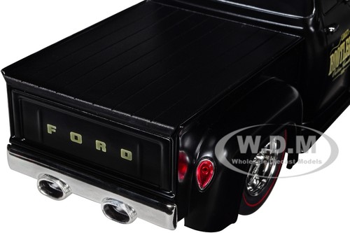 1956 FORD F-100 PICKUP MATT BLACK "BOOTLEGGER" 1/24 DIECAST MODEL M2 40300-99 A - Picture 3 of 6
