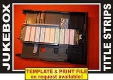 U1Cvc0102 ⭐ 160 Jukebox TITLE STRIPS ⭐ FOGLI VUOTI per ROCK-OLA, NSM, WURLITZER