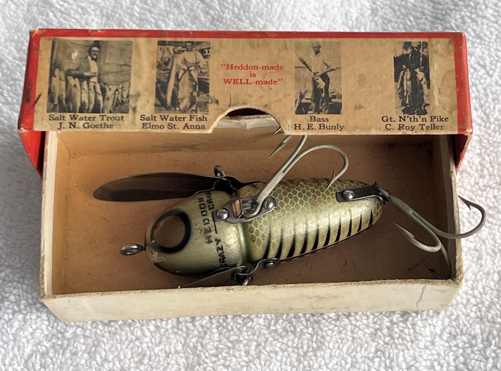 HEDDON CRAZY CRAWLER #2100 ドナリークリップ BWH HEDDON CRAZY CRAWLER #2100 ドナリークリップ BWH HEDDON CRAZY