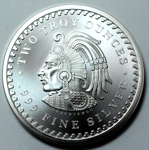 2 Oz 999 Silver Aztec Mayan Calendar Collectible Coin Medal Bullion Rare Round !