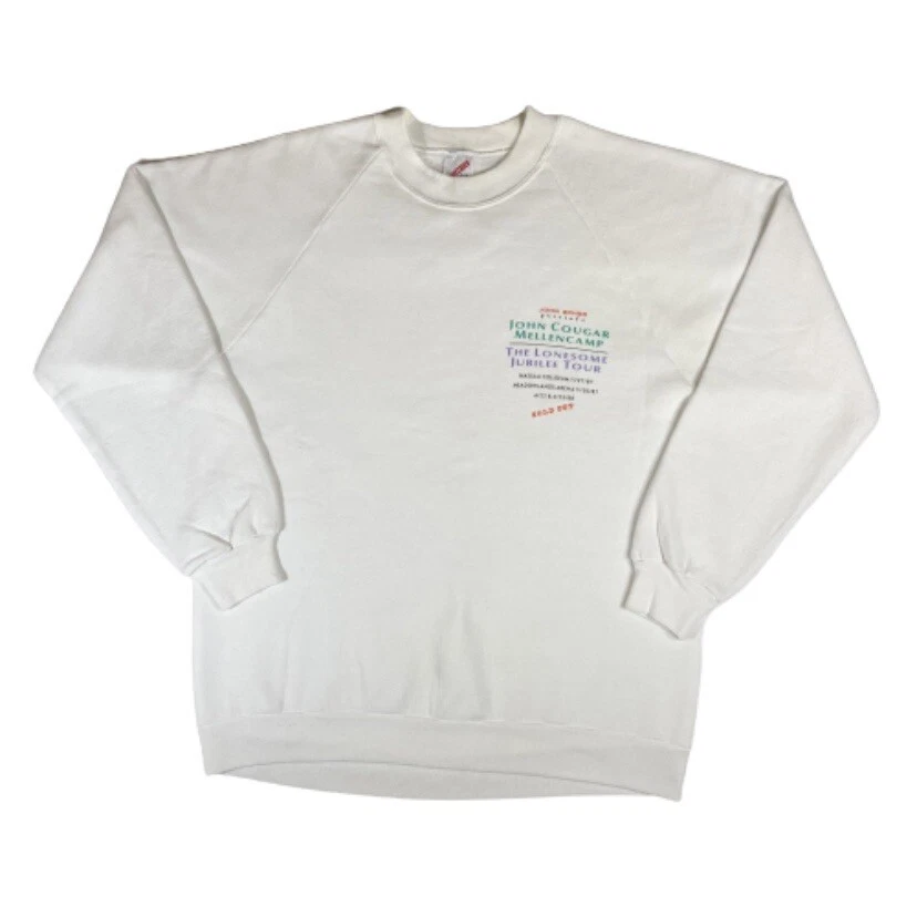 Sudadera De Colección Años 80 John Cougar Mellencamp Tour Cuello Redondo L Jubileo 1988 Limpia Foto 2 de 4