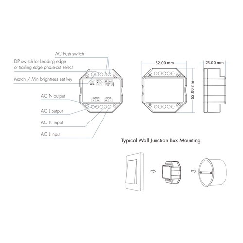 Smart Wifi Zigbee LED Traic 0/1-10V Dimmer Switch AC100-240V Tuya APP Control - Picture 15 of 29