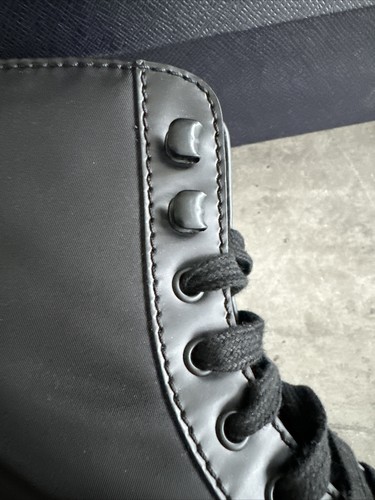 Botas Prada Monolith Negras Re-Nylon Y Cuero Monolith Talla 6 UK 7US - Imagen 19 de 24