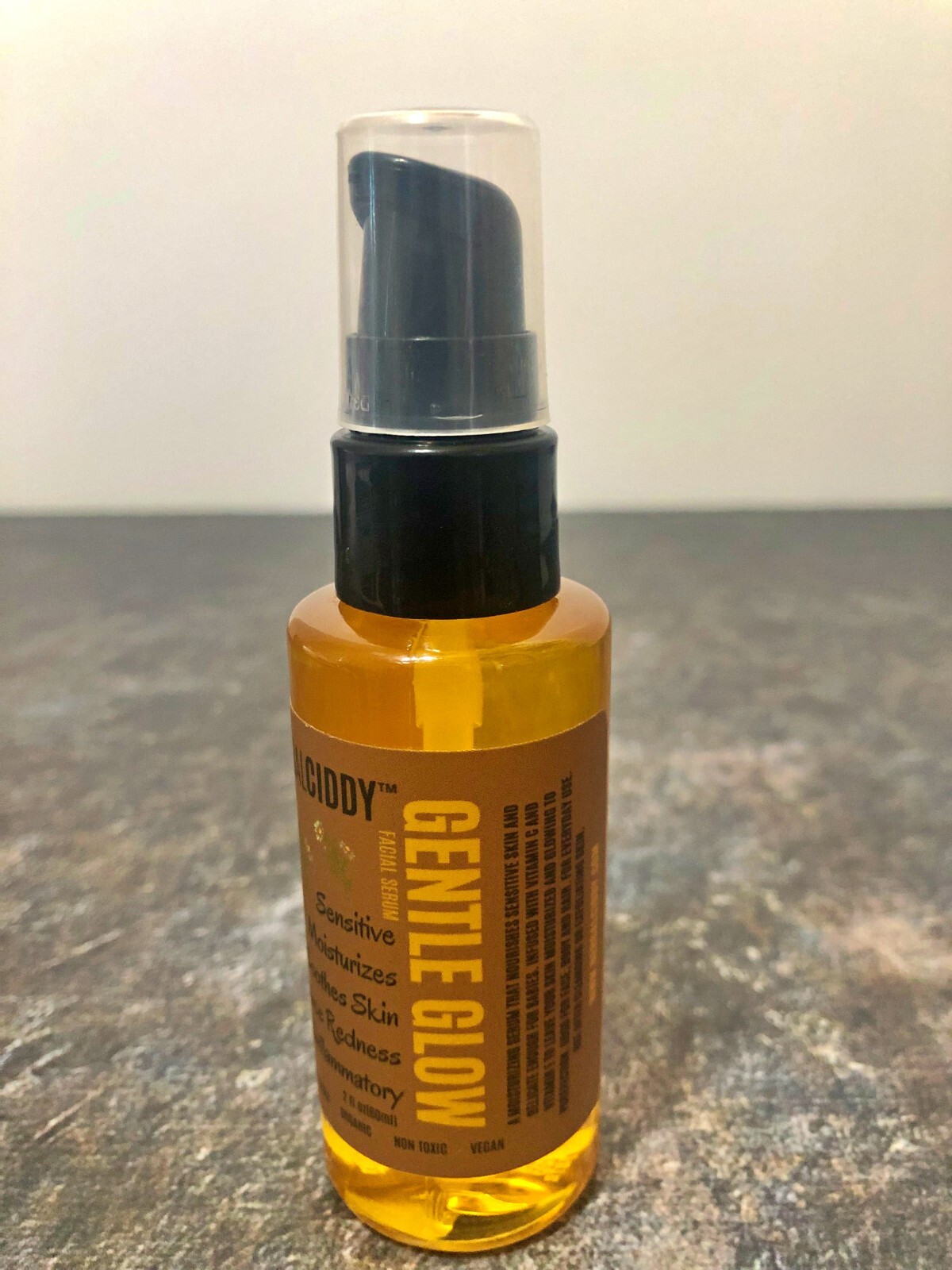 Gentle Glow face moisturizer serum - all natural plant based non tonic 2 fl oz 