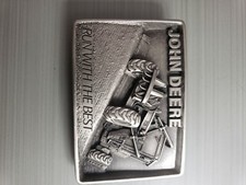 JOHN DEERE BELT BUCKLE RUN WITH THE BEST
