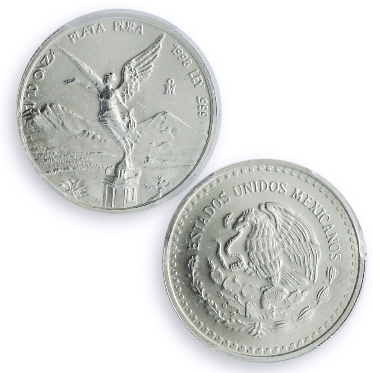 ꙳★*゜sa୨୧꙳★*゜ Mexico 1/10 onza Libertad Angel of Independence MS67 PCGS
