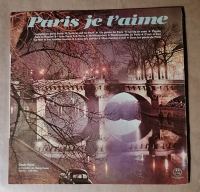 CLAUDE ROYAN Paris, Je t'aime LP 33T Orch Champs-Elysées EDDY MERS Quais Seine