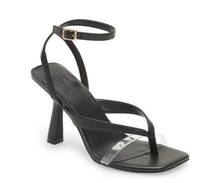 Open Edit Addison Ankle Strap Sandal Black Size 10 M $99