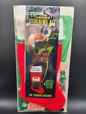 Vintage 1983 Rennocraft Christmas Stocking kit Baldy