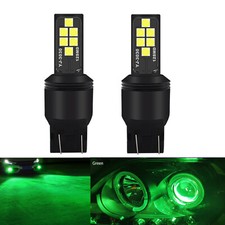 A1 Auto 2x T20 7443 W21w Led Bulbs Green Bright Smd 3030 Colorful Daytime Light