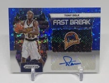 Tony Delk 2023-24 Prizm BLUE FAST BREAK AUTOGRAPHS /49 Golden State Warriors