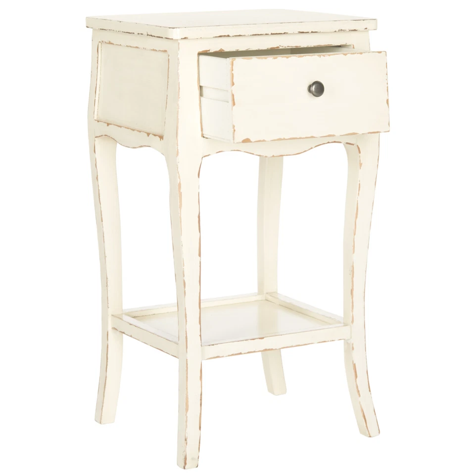SAFAVIEH Thelma End Table With Storage Drawer | Vintage Cream | Foto 3 de 4