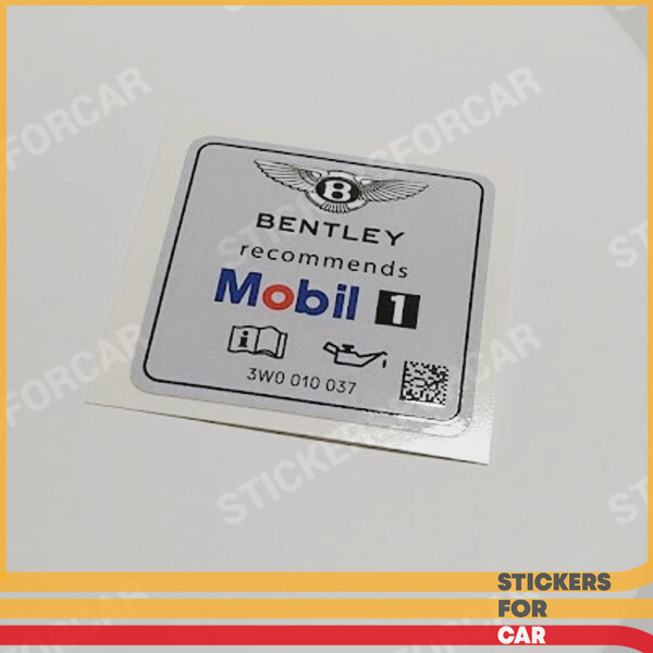 Bentley Oil Mobil 1 Sticker 3W0010037 | eBay
