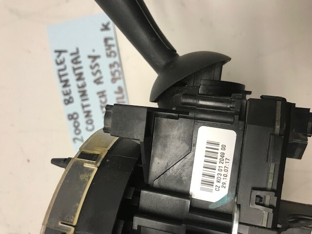 06-08 BENTLEY CONTINENTAL FLYING SPUR OEM MULTIFUNCTION WIPER SWITCH 7L6953549K 