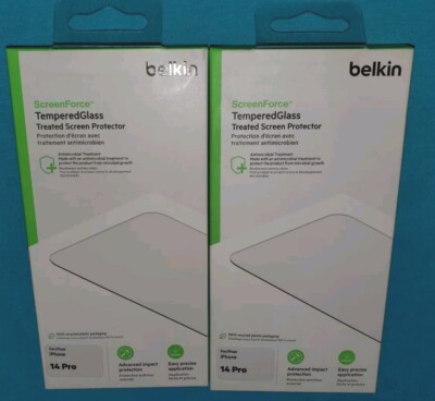 New 2 Screenforce TemperedGlass Treated Screen Protectors for iPhone 14 Pro