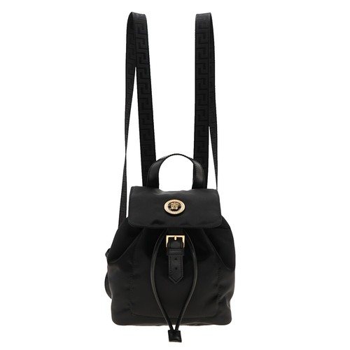 Gianni Versace Backpack Leather Black Gold Auth BA3548 | eBay display picture 2