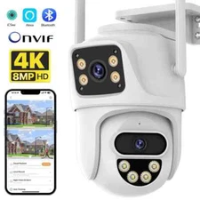 Dual-Lens PTZ Camera Human Detect Camera Night Vision Outdoor Video Surveillance