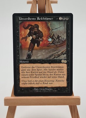 Unverdiente Reichtümer Urza´s Saga Magic Karte DE (Ill-Gotten Gains) 138/350