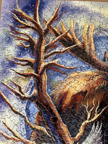 Master Pieces 750 Pc On Golden Pond Moose Loon Geese Duck Puzzle used Complete - Picture 3 of 9