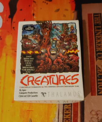 Creatures (Thalamus 1990) Commodore 64 (Tape, Box) works 8bit classic
