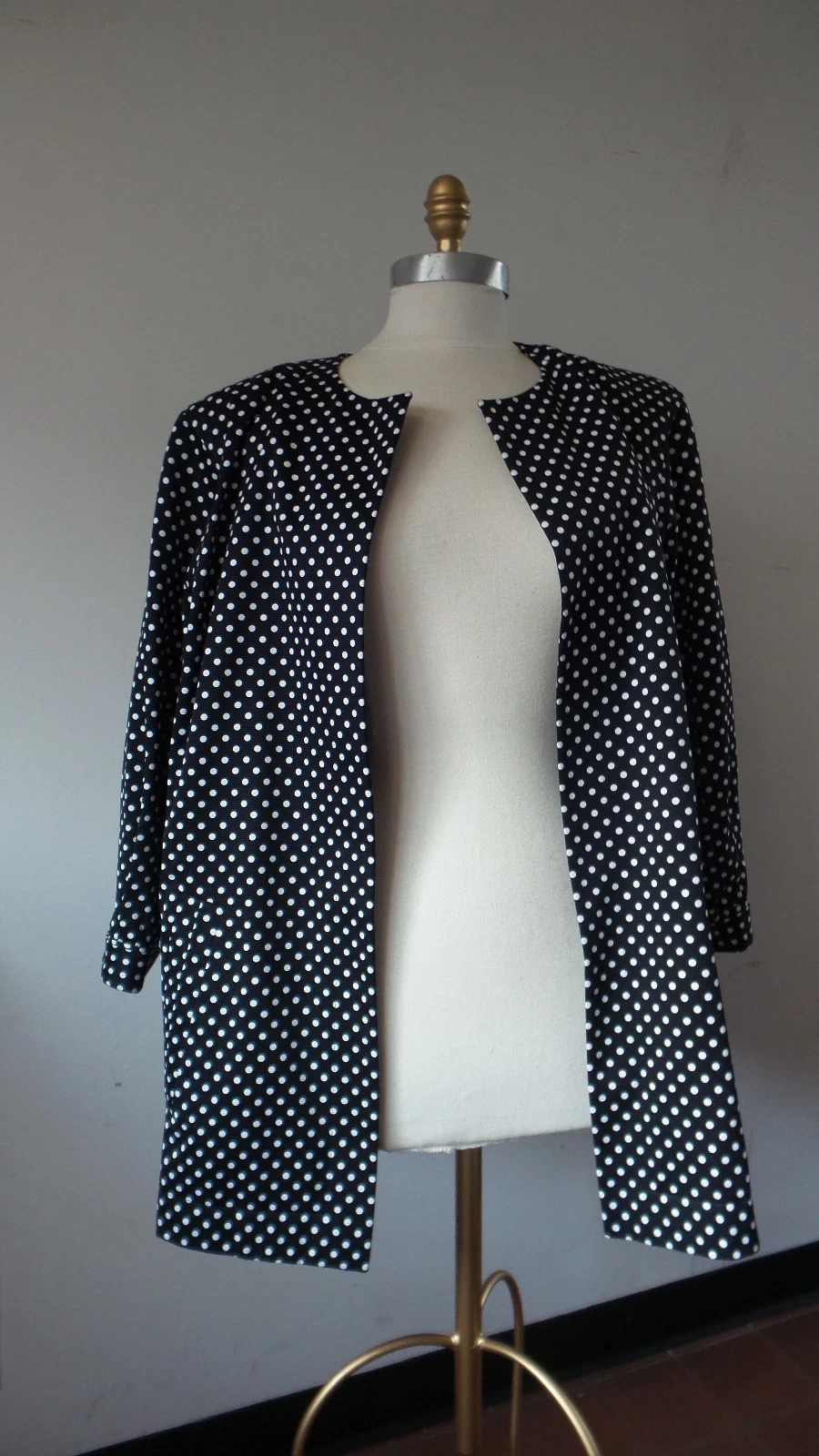 SAINT LAURENT (YSL) Cappotto a pois vintage YSL Yves Saint Laurent