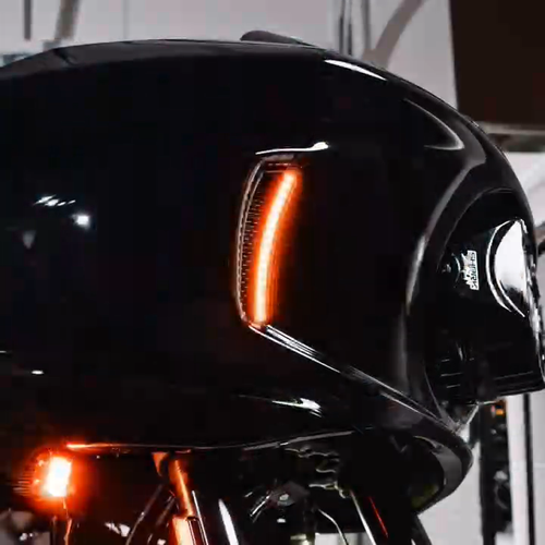 LED Fairings Vent Amber Light For Harley Softail Low Rider ST FXLRST 2022-2024 - Video 1 of 1