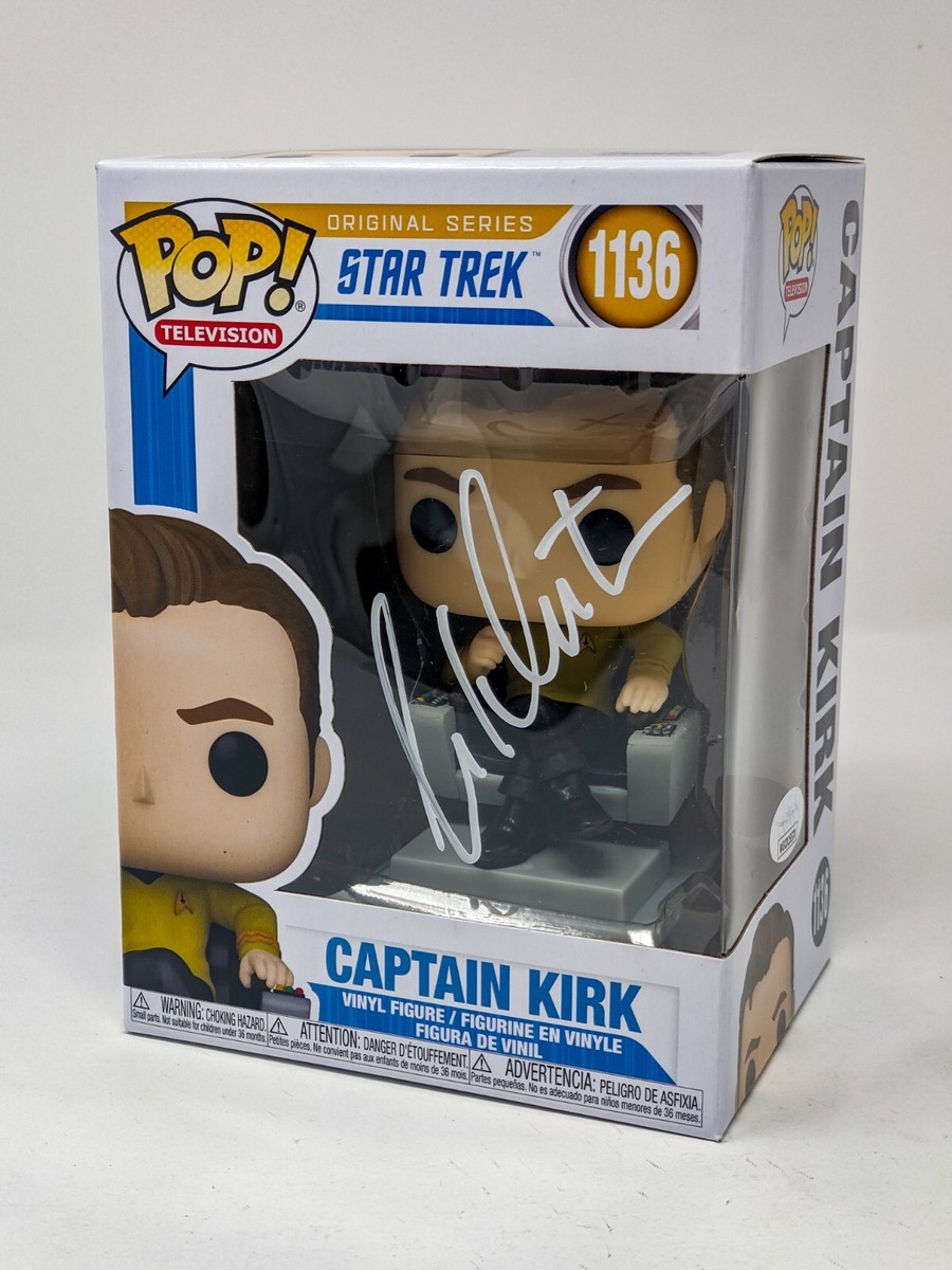 William Shatner Captain Kirk Star Trek #1136 Signed Funko Pop JSA