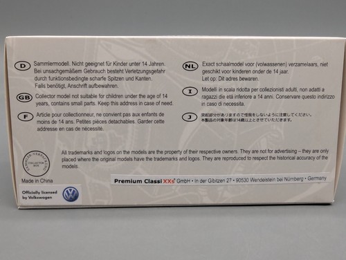 Modellini auto 1:43 Premium ClassiXXs Volkswagen VW T1 doppia cabina vigili del fuoco IMBALLO ORIGINALE - Foto 13 di 15